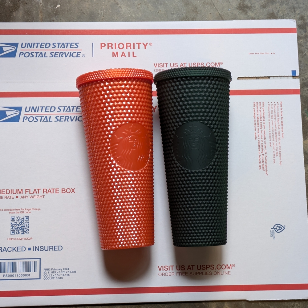 Starbucks Red and Black Tumbler Set